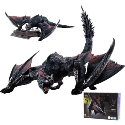 Bandai S.h.monsterarts Monster Hunter World Ps4 Game Limited Fast Dragon Pvc Models Action Figure Toys