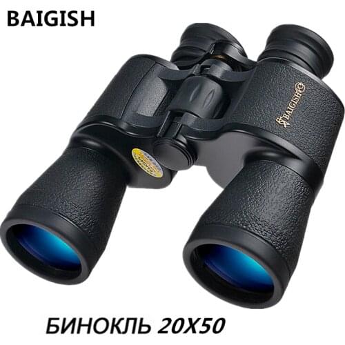 Baigish Russian Binoculars 20x50 plus High times Military Binocular Telescope Lll Night Vision For Hunting High quality eyepiece