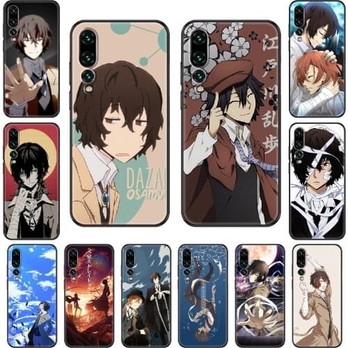 Anime Bungou Stray Dogs Phone case For Huawei P 8 10 20 30 Smart Plus 2019 Z Lite Pro 2017 2019 black soft cover silicone back