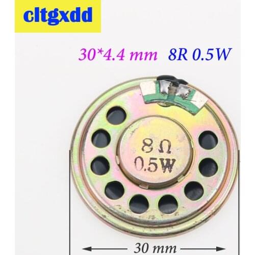 Cltgxdd 20PCS/Lot New Ultra-thin speaker 8 ohms 0.5 watt 0.5W 8R speaker Diameter 30MM 3CM thickness 4.4MM Horn Loud Buzzer Ring