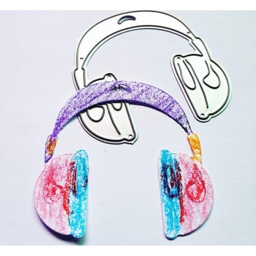 Headset Die Cut Metal Cutting Die Scrapbooking Paper Craft Handmade Card Punch Art Knife Cutter Die Cut