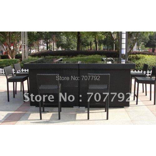 Hot sale SG-12008F Urban new style Bar tables and chairs,outdoor rattan furniture