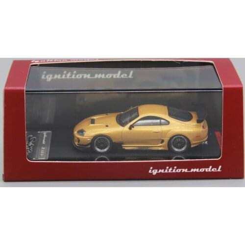 1:64 TOYOTA SUPRA A80 JZA80 GOLDEN Metal Diecast Alloy toy cars Model Vehicles For Children Boys gift hot