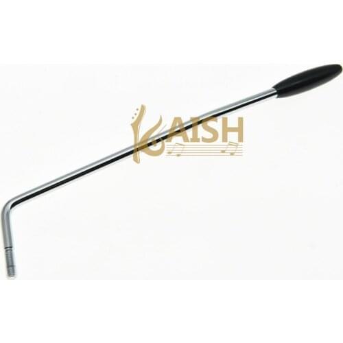 KAISH Chrome with Black Tip ST Style Guitar Tremolo Arm Whammy Bar fits ST