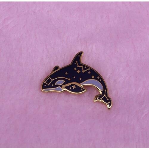 Constellation whale brooch elegant ocean starry sky astronomy lover gift