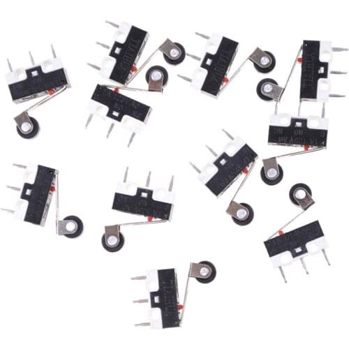 Limit Switch Push Button Switch 1A 125V AC Mouse Switch 3Pins Micro Switches 10pcs