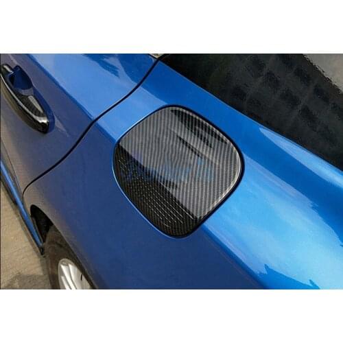 For Ford Focus 2019 2020 Mk4 Carbon Color Fiber Fuel Tank Cover Gas Box Cap Cover Sticker Moulding Trim Auto Car Accessories