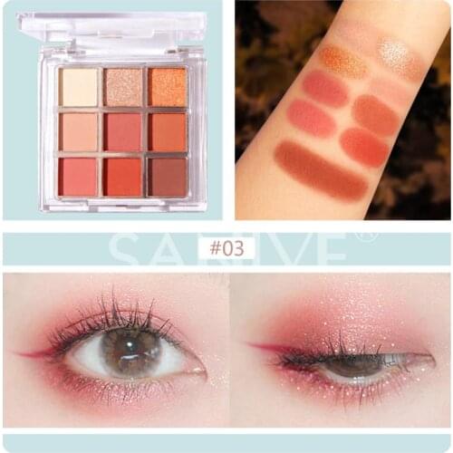 SANIYE 1PC Matte Eyeshadow Makeup Palette Earthy Color Shimmer Highlight Eye Shadows Women Girl Charming Neon Eye Pigments TSLM1