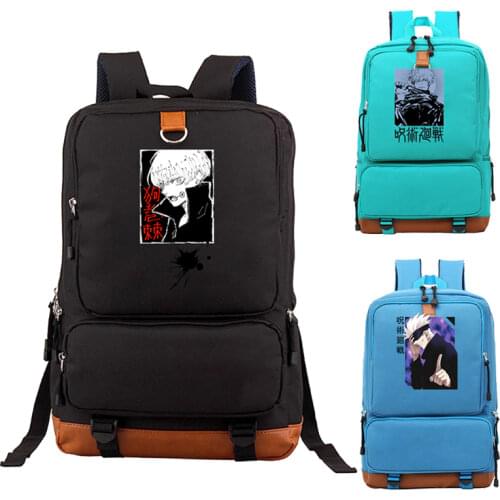 2021 New Mochila Waterproof Back Pack Jujutsu Kaisen Backpack Anime Schoolbag Men Laptop Women Travel Laptop Book Bag Sac A Dos