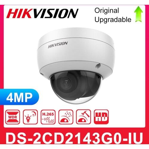 Hikvision English version 4MP POE Dome Network Camera Indoor Security WDR with Build-in Mic DS-2CD2143G0-IU