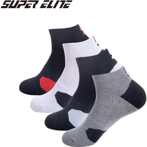 Professional Sport Short Socks Outdoor Running Cycling Hiking Anti-Skid Sock Terry Bottom Sweat Absorption Deodorant Breathable
