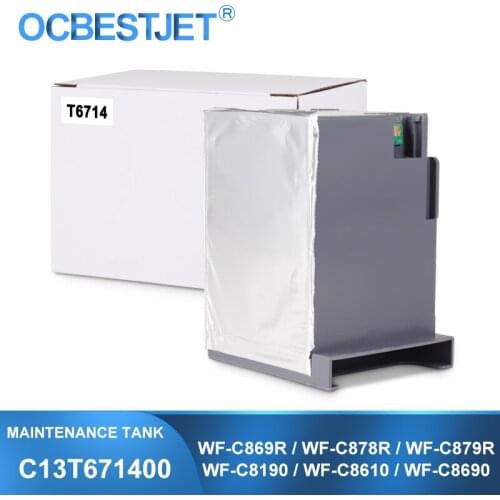 C13T671400 T671400 T6714 Maintenance Ink Tank Waste Ink Tank For Epson WorkForce Pro WF-C8690 WF-C869R WF-C8610 WF-C8190 C8190DW