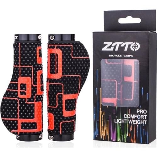 Bike Handlebar Grips, Single Lock on Bicycle Handle Bar for Mountain, MTB, Folding Bike, Fixed Gear Bike Hand Grip