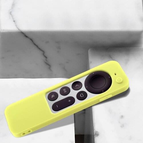 Silicone 2021 Anti-Lost Protective Case For Apple TV 4K 2nd Gen Siri Remote Anti-Slip Durable Silicon Shockproof Cover