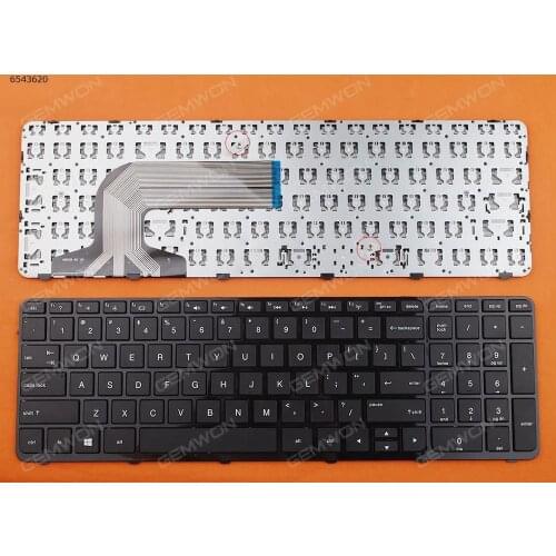Replacement new laptop keyboard for HP Pavilion 15-e 15-n 250 G3 255 G3 256 G3 GLOSSY FRAME BLACK(Win8)OEM