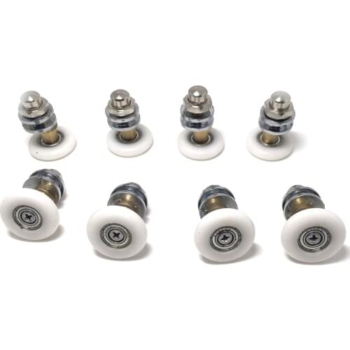 Old Shower Door ROLLERS /Runners/Wheels/Pulleys diameter 25mm(Glass hole 12mm )