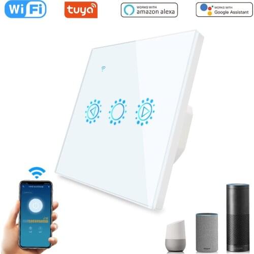 Dimmer Switch Smart Light 110V EU/US Standard Touch Switches Dimmable Timer APP Control Glass Panel support Alexa Google Home