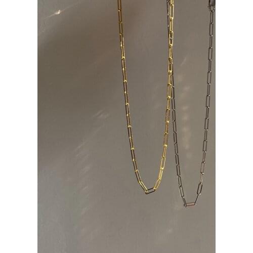 Silvology 925 Sterling Silver Wide Chain Minimalist Choker for Women INS Hiphop Collocation Necklace 925 High Quality Jewelry