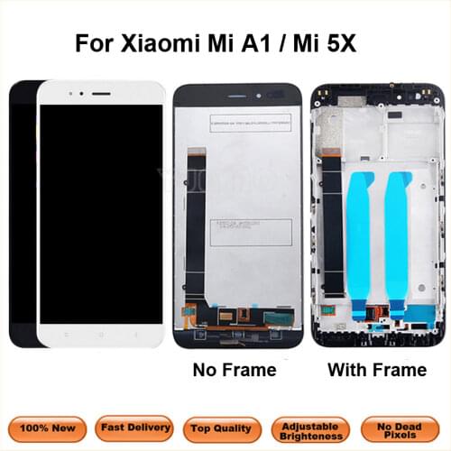 NEW For Xiaomi Mi A1 LCD Display + Frame LCD Touch Screen For Xiaomi Mi 5X LCD Digitizer TouchScreen Panel Replacement Parts