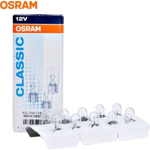 10pcs OSRAM T10 2825 12V 5W W2.1x9.5d W5W Original Line Interior Light Turn Signal Lamps OEM Car Halogen Bulbs