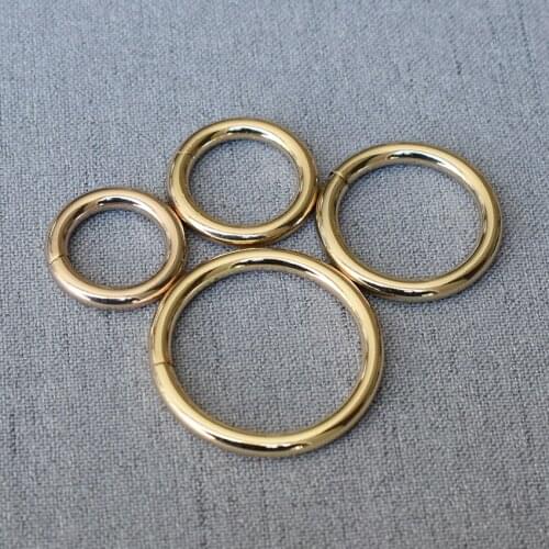 20 Pcs/Lot 15mm 20mm 25mm 32mm O Ring Metal Buckle for Handbag Strap Dog Chain Webbing Snap Clasps Purse Bag Handle OR69506