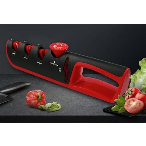 Kitchen knife sharpener creative sharpening system Scissors 4 in 1 multi-function Adjust Angle Kitchen Grinder knife sharpener