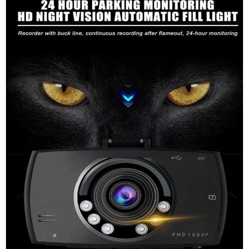 720P Car DVR Camera Dash Cam Video 2.4inch LCD LCD DisplayNight Vehicle Camera Recorder