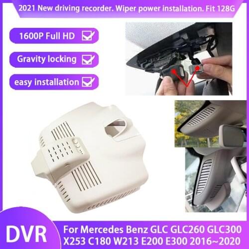 Plug and play Car DVR Wifi Video Recorder Dash Cam Camera For Mercedes Benz GLC GLC260 GLC300 X253 C180 W213 E200 E300 2016~2020