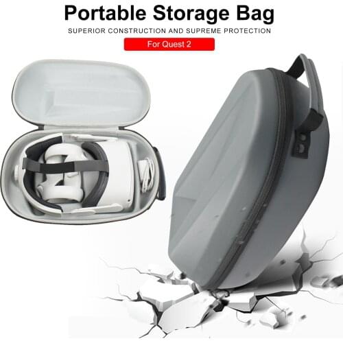 Hard Travel Carrying Case For Oculus Quest 2 VR Headset Storage Bag Waterproof Dustproof Protective Box For Quest2 Accessories