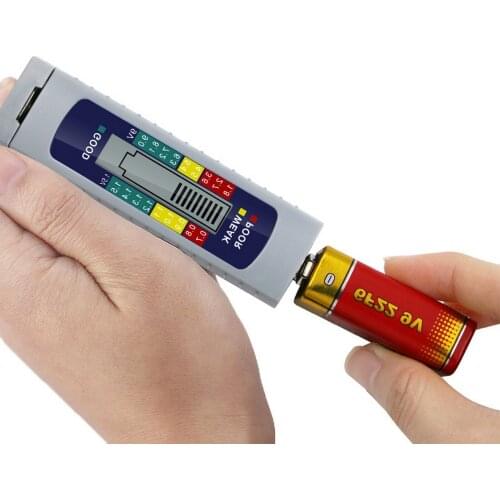 Digital Battery Capacitance Diagnostic Tool Battery Tester LCD Display Check AAA AA 9V 1.5V Button Battery Universal Tester