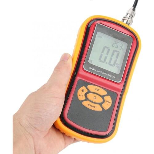 Moisture Tester GM640 Portable Digital LCD Grain Moisture Temperature Meter for Wheat Rice Corn Bean