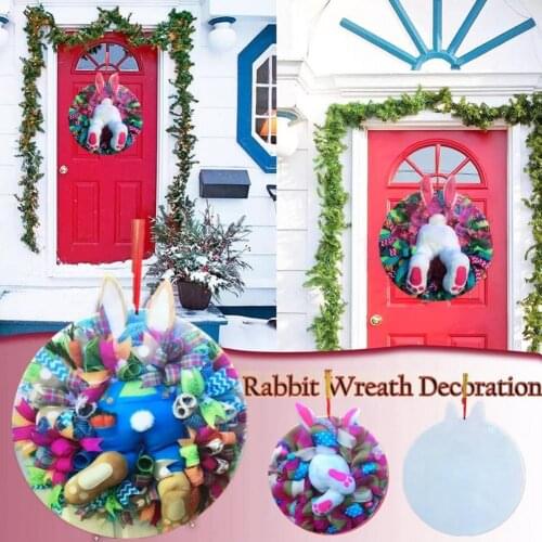 Door Decor Round All-purpose Decoration Adorable Wreath Ornament for Gift