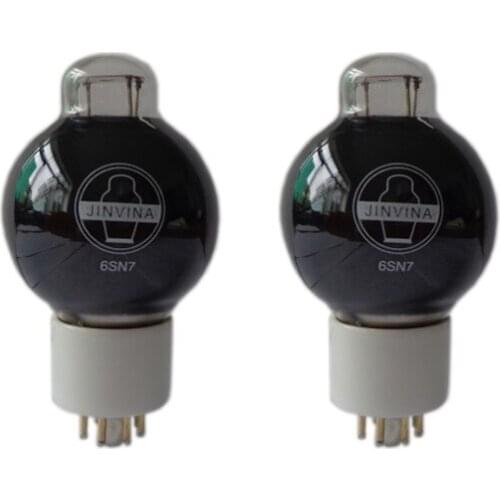 6SN7 electronic tube for vacuum amplifier, vacuum tube, UH: 6.3 V, IH: 0.6 A, Ua: 450 V, Ik: 20 mA, Pa: 5 W