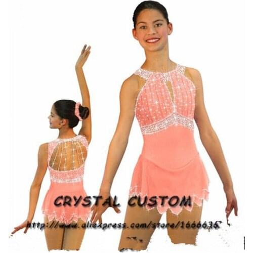 Crystal Custom Figure Skating Dress Girls New Brand Ice Skating Clothes For Competition DR4704