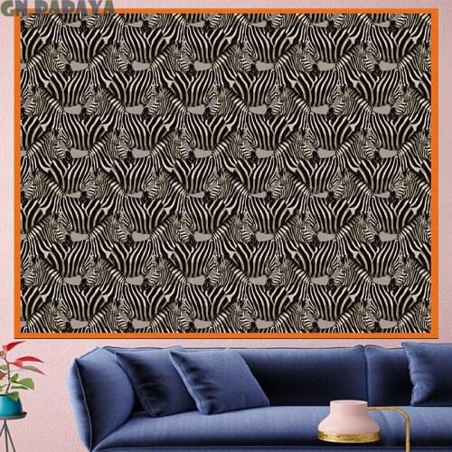 Personality Geometric zebra abstract wall hanging structure pop goblen Tapestry hippie Psychedelic Wall carpet Home Decor