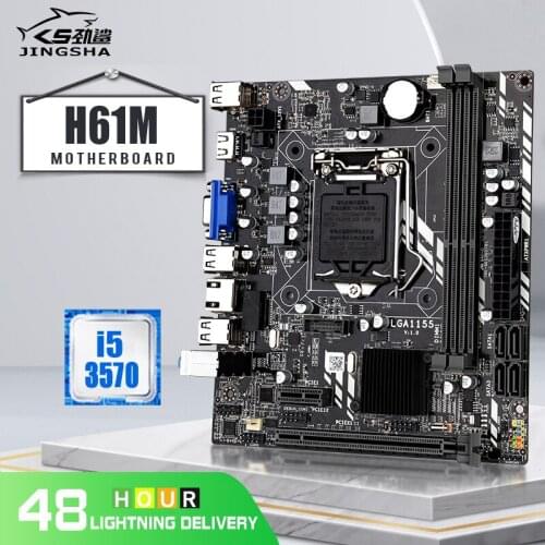 LGA 1155 Motherboard Kit with i5 3570 CPU for Intel Core i7 / i5 / i3 / pentium / celeron LGA1155 DDR3 M-ATX Intel Motherboards