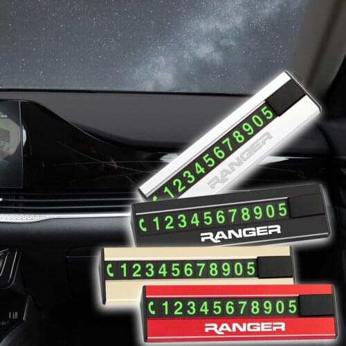 Temporary parking sign metal car can hide the number and move the license plate three-dimensional creativity for Ford ranger