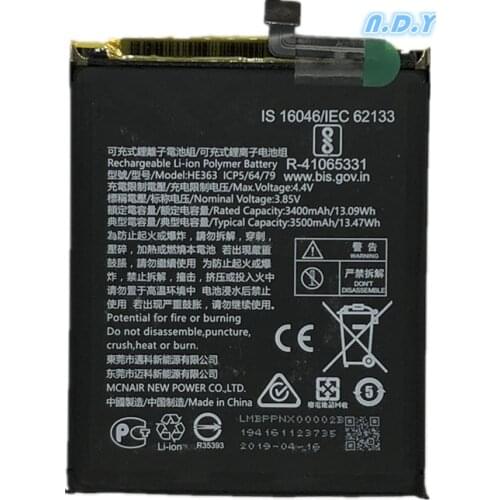 Original HE363 3500mAh Battery For Nokia X7 TA-1131 TA-1119/Nokia 8.1 TA-1119 TA-1128 HE 363 Batteries Bateria