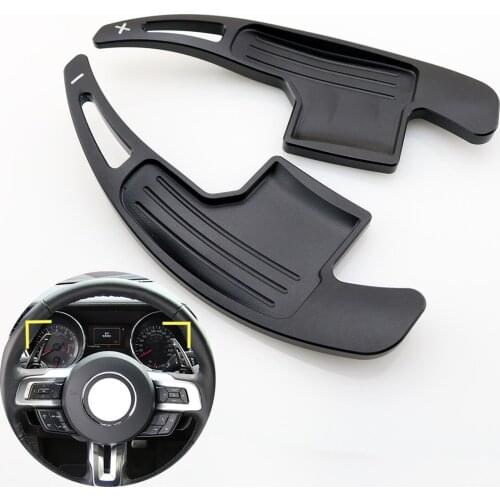 Pair DSG Steering Wheel Shift Paddle Shifter Extension Fit For Ford Mustang 2015 2016 2017 2018 2019 Accessories