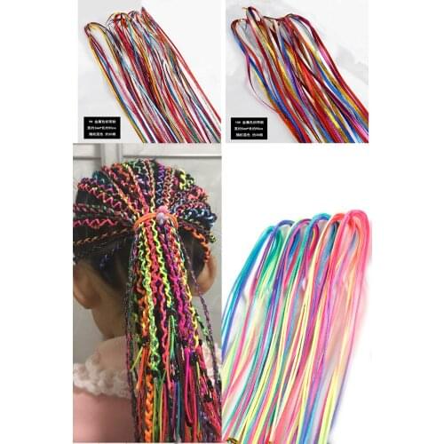 Seven-color Braided Hair Rope Gradual Change Color Braided Ethnic Style Color Dirty Braided Happy Braided Hair Ornament