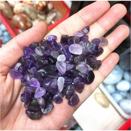 Natural Amethyst Chips Crystal Quartz Spiritual Healing Stones For Decoration