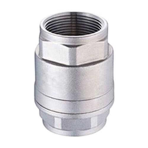 304 stainless steel vertical check valve H12 one way check valve water pump spring vacuum water pipe soft seal 1/4 3/8 1/2 1 2