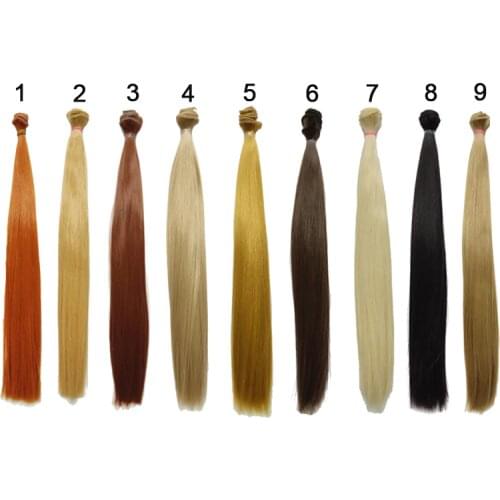 3PCS/LOT 35CM DIY Wig Hair Straight Doll Hair BJD Hair For Wig