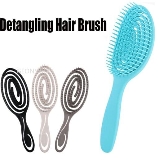 Magic Detangling Hair Brush Anti-static Massage Comb Tangle Barber Shower Combs Salon Hair Styling Tools Girl Accessories