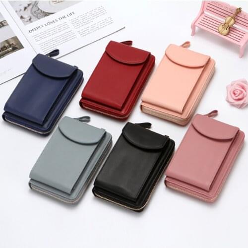 Women Fashion Wallet 2020 Handbag Purse Ladies Cell Phone Wallet Long Wristlet Wallets Clutch Messenger Shoulder Straps Bag