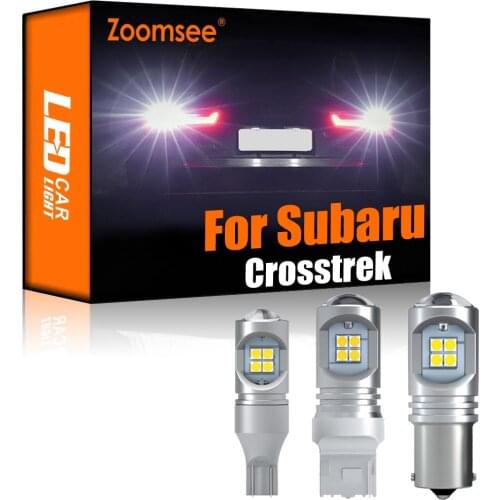 Zoomsee 2Pcs White Reverse LED For Subaru Crosstrek 2016-2020 Canbus Exterior Backup No Error Rear Tail Bulb Light Vehicle Lamp