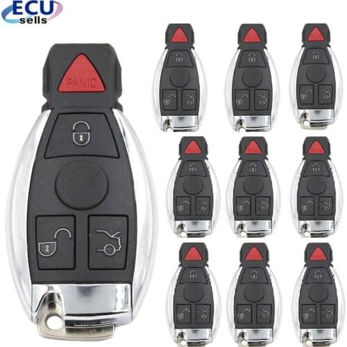 10PCS* KYDZ Smart Remote Car Key 315MHz/ 433MHz 4 Buttons FOB for Mercedes BENZ 2000+ Support NEC & BGA Keyless With L