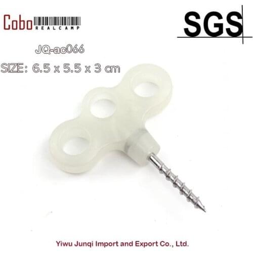 10pcs/lot Luminous Tent Screw Spike Stakes Nail Pegs Outdoor Travel Hiking Camping