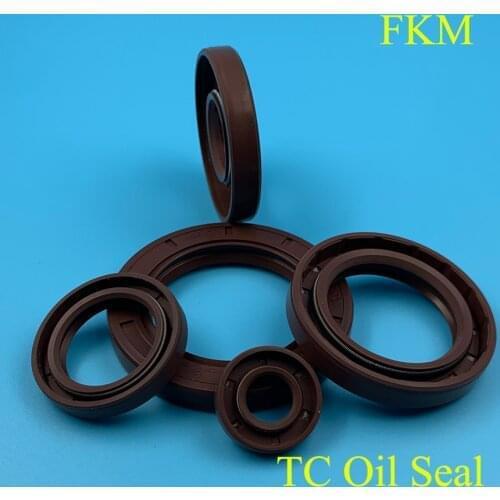 17*28*5/6/7 17x28x5/6/7 17*32*7/8 17x32x7/8 Fluoro FKM Fluorine Rubber Spring Two Lip TC Gasket Radial Shaft Skeleton Oil Seal