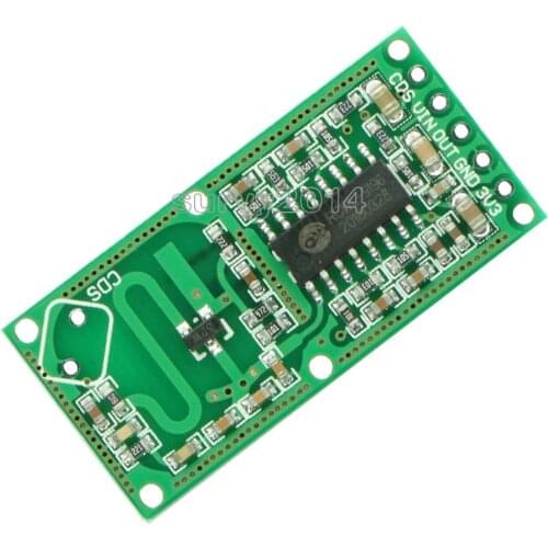 2Pcs RCWL-0516 RCWL 0516 Microwave Radar Sensor Human Sensor Body Sensor Module Induction Switch Module Output 3.3V